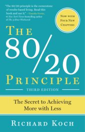 book The 80/20 Principle: The Secret to Achieving More with Less