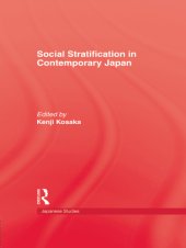 book Social Stratification In Japan