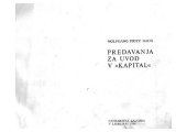 book Predavanja za uvod v Kapital