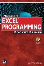 book Microsoft Excel programming pocket primer