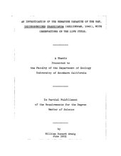 book An investigation of the nematode parasite of the rat, Trichosomoides crassicauda (Bellingham, 1845), with observations on the life cycle
