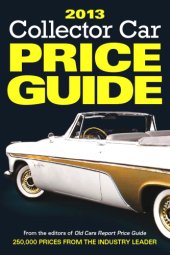 book 2013 Collector Car Price Guide