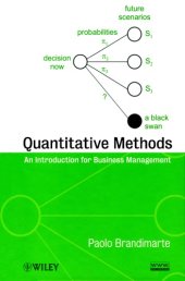 book Quantitative methods an introduction for business management