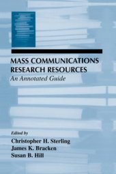 book Mass communications research resources: an annotated guide