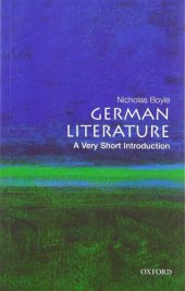 book German literature a very short introduction