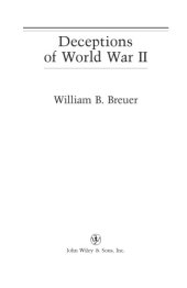 book Deceptions of World War II