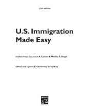 book U.S. immigration made easy