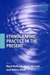 book Ethnographic practice in the present