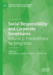 book Social Responsibility And Corporate Governance: Volume 1: Preconditions For Integration