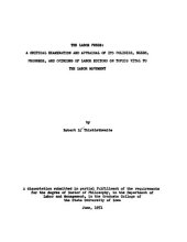 book The Labor Press: A Critical Examination and Appraisal of Its Policies, Needs, Progress, and Opinions of Labor Editors on Topics Vital to the Labor Movement