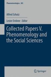 book Collected Papers V. Phenomenology and the Social Sciences