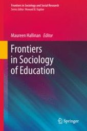 book Frontiers in Sociology of Education