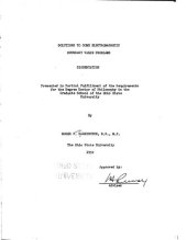 book SOLUTIONS TO SOME ELECTROMAGNETIC BOUNDARY VALUE PROBLEMS