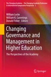 book Changing Governance and Management in Higher Education: The Perspectives of the Academy