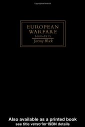 book European Warfare, 1660-1815