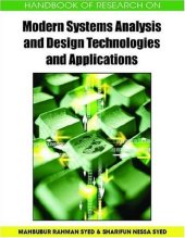 book Handbook of Research on Modern Systems Analysis and Design Technologies and Applications