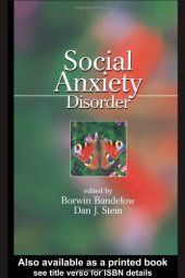 book Social Anxiety Disorder