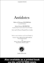 book Antidotes: Principles and Clinical Applications