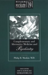 book Complementary and Alternative Medicine & Psychiatry