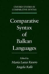 book Comparative Syntax of the Balkan Languages