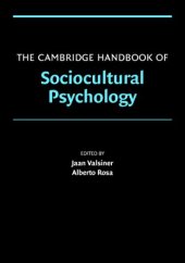 book The Cambridge Handbook of Sociocultural Psychology