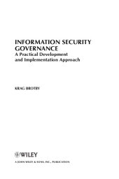 book Information security governance: a practical development and implementation approach