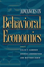 book Advances in behavioral economics