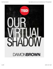 book Our virtual shadow: why we are obsessed with documenting our lives online