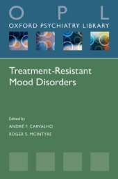 book Treatment-resistant mood disorders