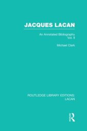 book Jacques Lacan: an annotated bibliography