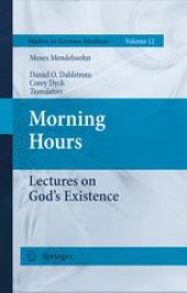 book Morning Hours: Lectures on God's Existence