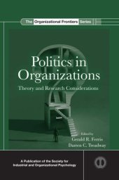 book Politics in organizations: theory and research considerations