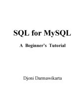 book SQL for MySQL: a beginner's tutorial