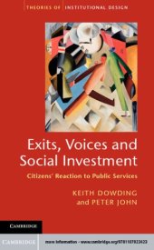 book Exits, voices and social investment citizens' reaction to public services