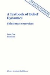 book A Textbook of Belief Dynamics: Solutions to exercises