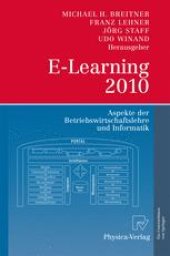 book E-Learning 2010: Aspekte der Betriebswirtschaftslehre und Informatik