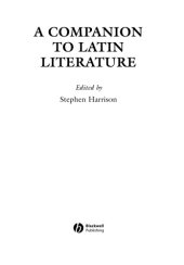 book A companion to Latin literature