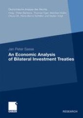 book An Economic Analysis of Bilateral Investment Treaties