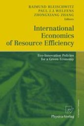 book International Economics of Resource Efficiency: Eco-Innovation Policies for a Green Economy