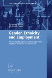 book Gender, Ethnicity and Employment: Non-English Speaking Background Migrant Women in Australia