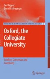 book Oxford, the Collegiate University: Conflict, Consensus and Continuity