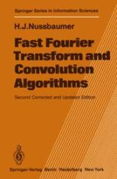 book Fast Fourier Transform and Convolution Algorithms