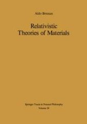 book Relativistic Theories of Materials