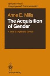 book The Acquisition of Gender: A Study of English and German