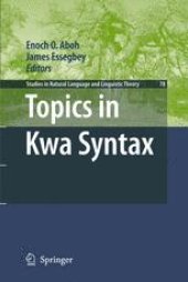 book Topics in Kwa Syntax