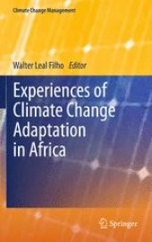 book Experiences of Climate Change Adaptation in Africa