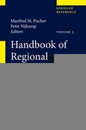 book Handbook of Regional Science