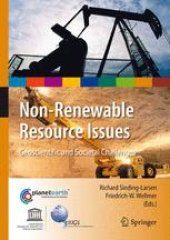 book Non-Renewable Resource Issues: Geoscientific and Societal Challenges