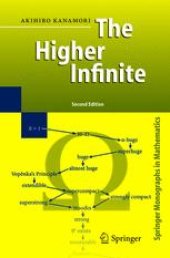 book The Higher Infinite: Large Cardinals in Set Theory from Their Beginnings