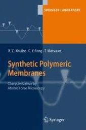 book Synthetic Polymeric Membranes: Characterization by Atomic Force Microscopy